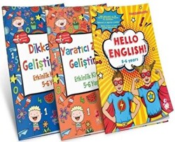 5-6 Yaş Çocuklar İçin Etkinlik Serisi Set 3 Kitap Takım - 1