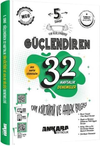 5. Sınıf Din Kültürü ve Ahlak Bilgisi Güçlendiren 32 Haftalık Denemeleri - 1