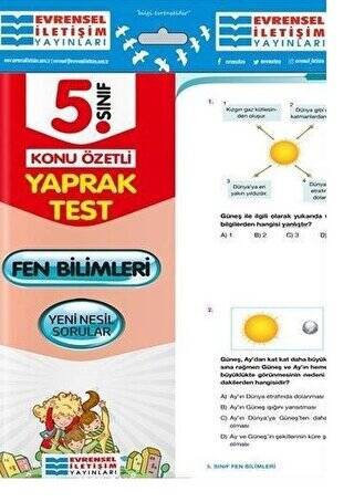 5. Sınıf Fen Bilimleri Konu Özetli Yaprak Test - 1