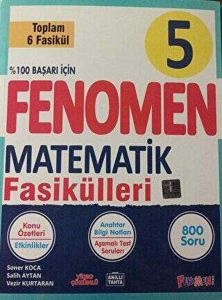 5. Sınıf Fenomen Matematik Fasikülleri - 1