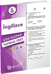 5. Sınıf İngilizce Çek Kopar Yaprak Test - 1