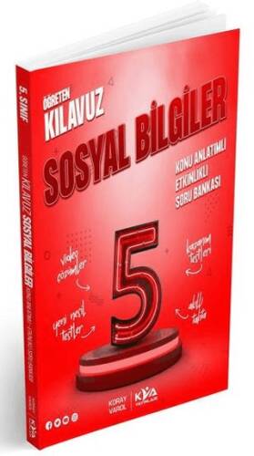 5. Sınıf Öğreten Kılavuz Sosyal Bilgiler Konu Anlatımlı Etkinlikli Soru Bankası - 1