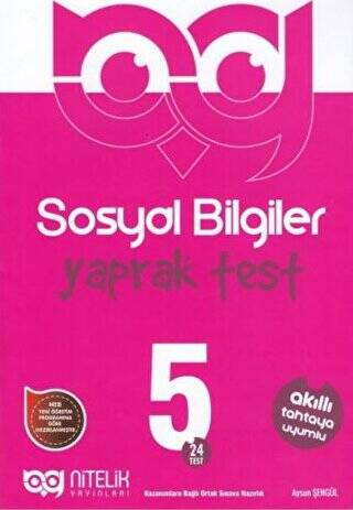 5. Sınıf Sosyal Bilgiler 24 Yaprak Test - 1