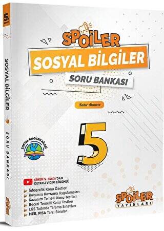 5. Sınıf Spoiler Sosyal Bilgiler Soru Bankası - 1