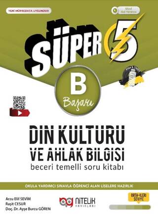 5. Sınıf Süper Din Kültürü ve Ahlak Bilgisi B Beceri Temelli Soru Kitabı - 1