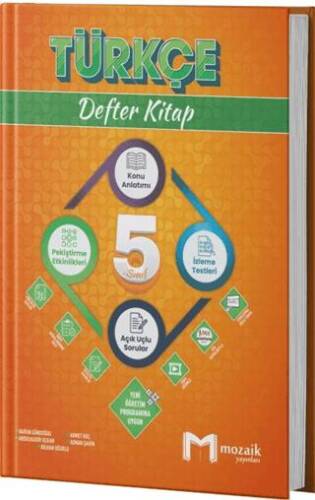 5. Sınıf Türkçe Defter Kitap - 1