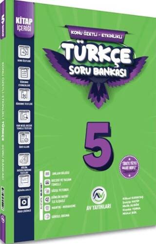 5. Sınıf Türkçe Kazanım Etkinlikli Soru Bankası - 1