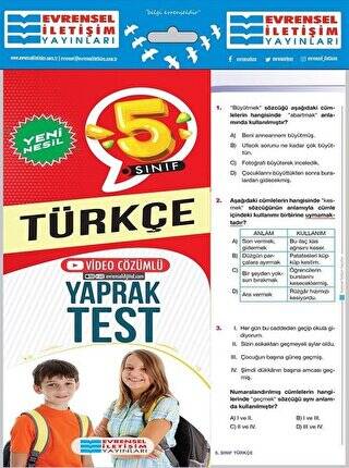 5. Sınıf Türkçe Yaprak Test - 1