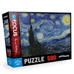 500 Parça Starry Night Yıldızlı Gece Blue Focus Yayınları - 1