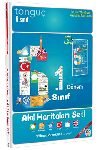 6. Sınıf 1. Dönem Akıl Haritaları Seti - 1