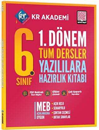 6. Sınıf 1. Dönem Tüm Dersler Yazılılara Hazırlık Kitabı - 1