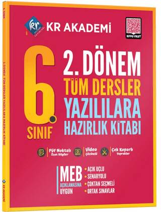 6. Sınıf 2. Dönem Tüm Dersler Yazılılara Hazırlık Kitabı - 1