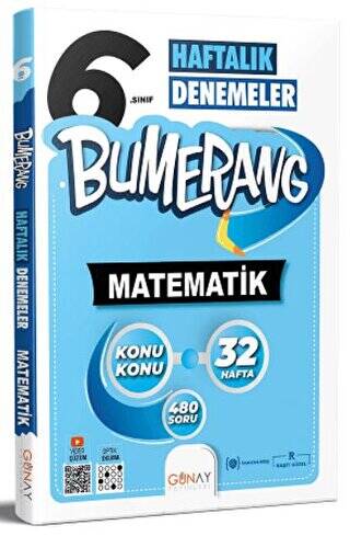 6. Sınıf Bumerang 32 Haftalık Matematik Denemeleri - 1