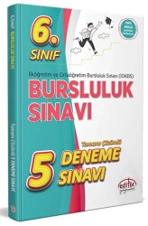 6. Sınıf Bursluluk Sınavı Çözümlü 5 Deneme Sınavı - 1