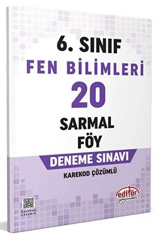 6. Sınıf Fen Bilimleri 20 Sarmal Föy Deneme Sınavı - 1