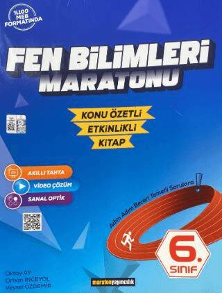 6. Sınıf Fen Bilimleri Maratonu Konu Özetli - Etkinlikli Kitap - 1