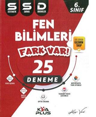 6. Sınıf Fen Bilimleri Sistematik 25 Sarmal Deneme - 1