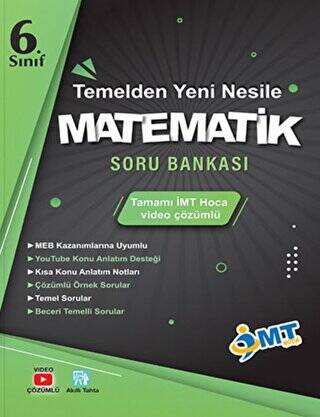 6. Sınıf İMT Matematik Temelden Yeni Nesile Soru Bankası - 1