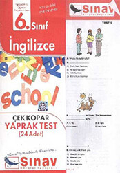 6. Sınıf İngilizce Çek Kopar Yaprak Test 24 Adet - 1