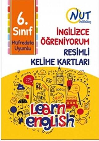 6. Sınıf İngilizce Öğreniyorum Resimli Kelime Kartları - 1