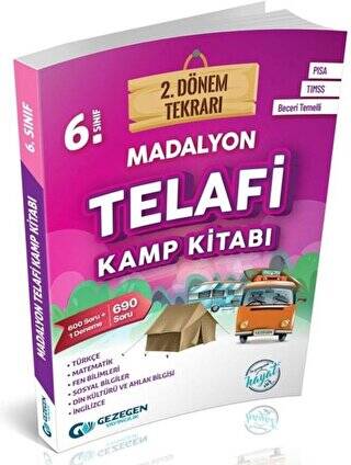 6. Sınıf Madalyon 2. Dönem Tekrarı Kamp Kitabı - 1