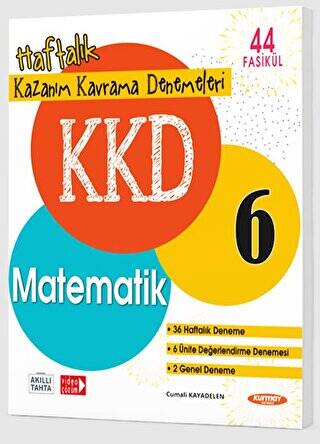 6. Sınıf Matematik KKD 44 Fasikül Haftalık Kazanım Kavrama Denemeleri - 1