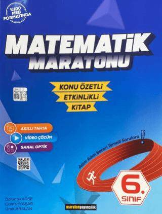 6. Sınıf Matematik Maratonu Konu Özetli - Etkinlikli Kitap - 1