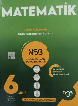 6. Sınıf Matematik NSB Hafta Hafta Soru Bankası - 1