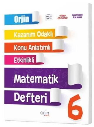 6. Sınıf Matematik Orjin Konu Anlatımlı Defter - 1