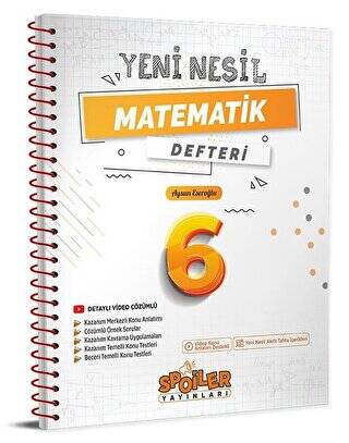 6. Sınıf Matematik Yeni Nesil Defteri - 1