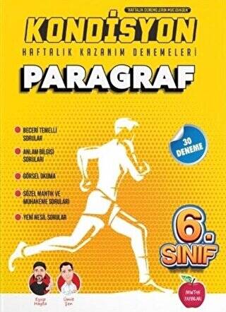 6. Sınıf Paragraf Kondisyon Haftalık Kazanım Denemeleri - 1