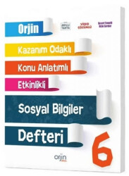 6. Sınıf Sosyal Bilgiler Orjin Konu Anlatımlı Defter - 1