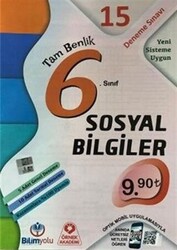 6. Sınıf Sosyal Bilgiler Tam Benlik 15 Deneme Sınavı - 1