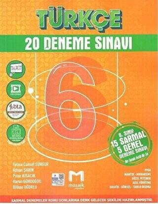 6. Sınıf Türkçe 20 Deneme Sınavı - 1