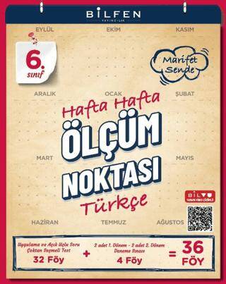 6. Sınıf Türkçe Hafta Hafta Ölçüm Noktası - 1