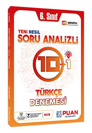 6. Sınıf Türkçe Soru Analizli Deneme - 1