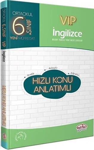 6. Sınıf VIP İngilizce Hızlı Konu Anlatımlı - 1