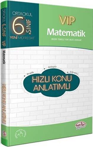 6. Sınıf VIP Matematik Hızlı Konu Anlatımlı - 1