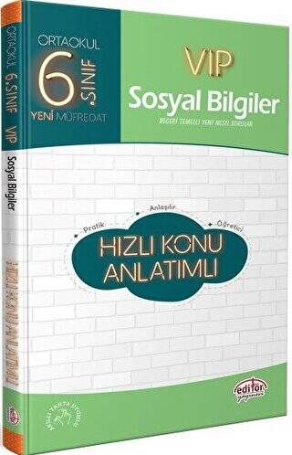 6. Sınıf VIP Sosyal Bilgiler Hızlı Konu Anlatımlı - 1