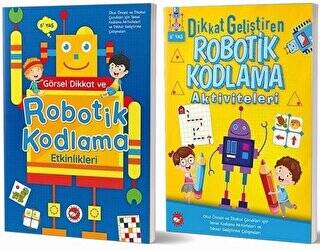 6+ Yaş İçin Temel Robotik Kodlama Aktiviteleri Seti 2 Kitap Takım - 1