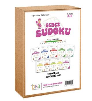 6X6 Eğitici ve Eğlenceli 10 Adet Çerez Sudoku Set - 1