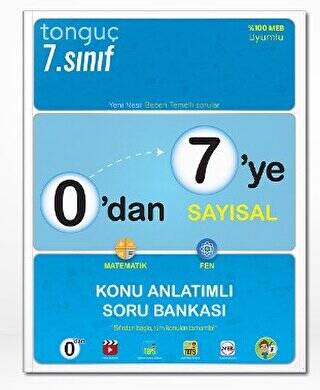 7. Sınıf 0`dan 7`ye Sayısal Konu Anlatımlı Soru Bankası - 1