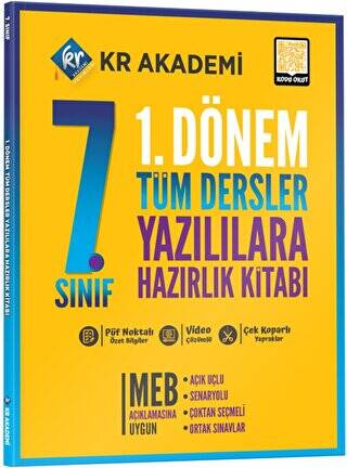 7. Sınıf 1. Dönem Tüm Dersler Yazılılara Hazırlık Kitabı - 1