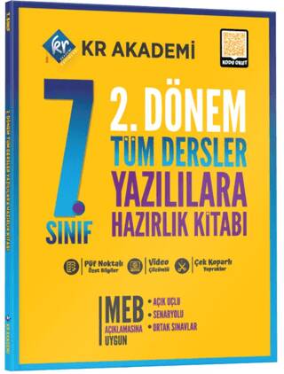 7. Sınıf 2. Dönem Tüm Dersler Yazılılara Hazırlık Kitabı - 1