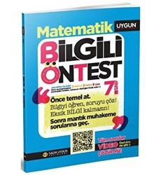 7. Sınıf Bilgili Ön Test Matematik - 1