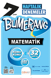 7. Sınıf Bumerang 32 Haftalık Matematik Denemeleri - 1