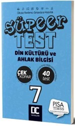 7. Sınıf Din Kültürü ve Ahlak Bilgisi Süper Test Çek Kopar - 1