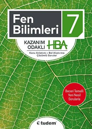 7. Sınıf Fen Bilimleri Kazanım Odaklı HBA - 1