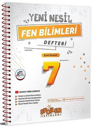 7. Sınıf Fen Bilimleri Yeni Nesil Defteri - 1