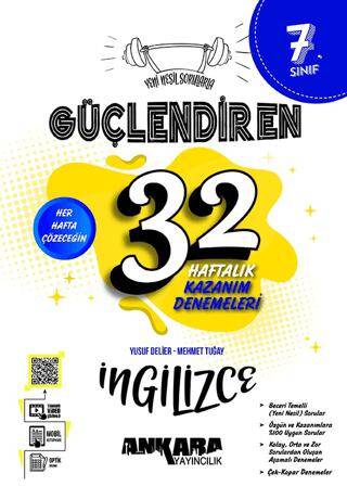 7. Sınıf Güçlendiren 32 Haftalık İngilizce Kazanım Denemeleri - 1